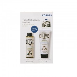 Korres Aegean Escape Pure Greek Olive Sea Salt Showergel 250 ml + Body Cream 200 ml Korres Aegean Escape Pure Greek Olive Sea Salt Showergel 250 ml + Body Cream 200 ml