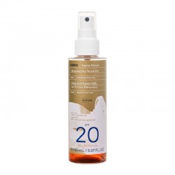 Ulei bronzant uscat Korres Aegean Bronze pentru față și corp SPF20, spray, 150 ml Ulei bronzant uscat Korres Aegean Bronze pentru față și corp SPF20, spray, 150 ml
