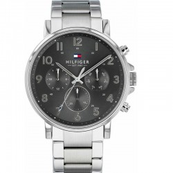 Tommy Hilfiger Daniel Ceas Barbatesc 44mm Cronograf Cu Baterie Cu Brățară Din Metal Argintie 1710382 Tommy Hilfiger Daniel Ceas Barbatesc 44mm Cronograf Cu Baterie Cu Brățară Din Metal Argintie 1710382