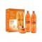 Kit Kativa Post Brazilian Straightening după îndreptarea părului cu keratină 2 x 225 ml + 150 ml