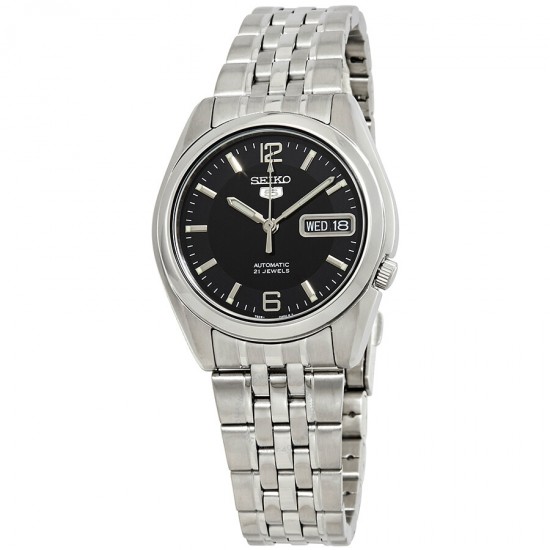 Seiko 5 Automatic Black Dial Men's Watch Item No. SNK393K1