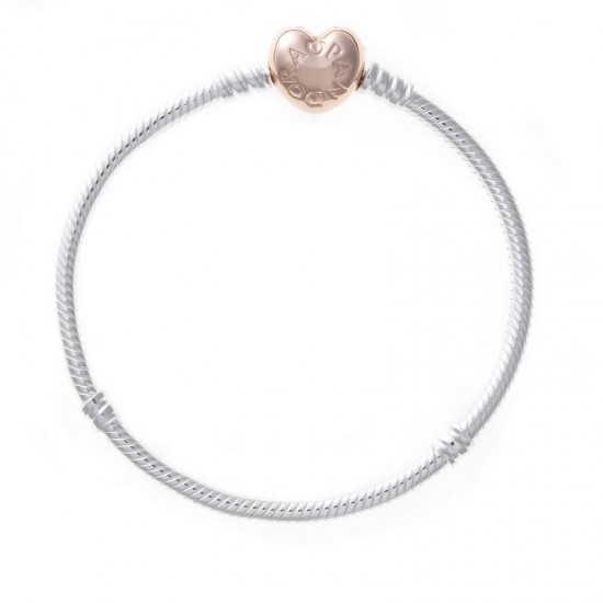 Pandora Moments Silver Bracelet - PANDORA Rose Heart-20 cm Pandora Moments Silver Bracelet - PANDORA Rose Heart-20 cm
