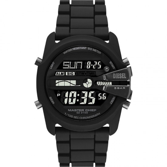 Diesel Bk/Rubber/Dz2158 Quartz Rubber Watch Diesel Bk/Rubber/Dz2158 Quartz Rubber Watch