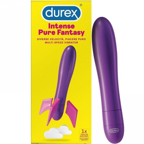Durex Intense Pure Fantasy Classic Vibrator 17.5cm Purple Durex Intense Pure Fantasy Classic Vibrator 17.5cm Purple