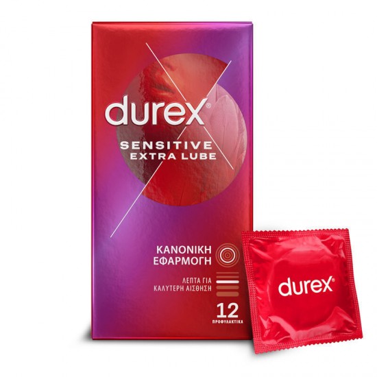 Durex Sensitive Extra Lube Thin Condoms 12pcs Durex Sensitive Extra Lube Thin Condoms 12pcs