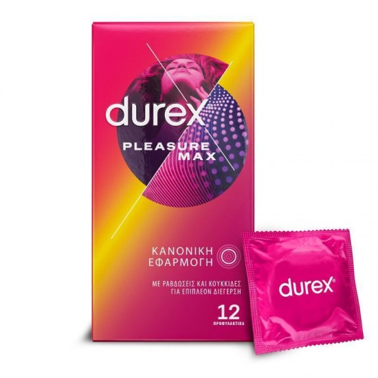 Durex Pleasuremax Ribbed Condoms 12 pcs Durex Pleasuremax Ribbed Condoms 12 pcs