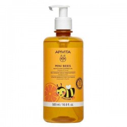 Apivita Mini Bees Gel de duș delicat pentru copii, portocale și miere 500 ml Apivita Mini Bees Gel de duș delicat pentru copii, portocale și miere 500 ml