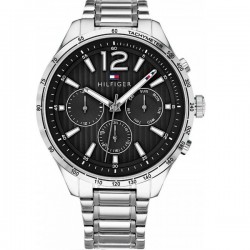 Ceas bărbătesc Tommy Hilfiger Gavin, cronograf, cu baterie, 46 mm, cu brățară metalică argintie Ceas bărbătesc Tommy Hilfiger Gavin, cronograf, cu baterie, 46 mm, cu brățară metalică argintie