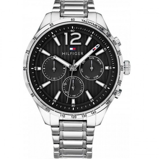 Tommy Hilfiger Gavin Men's Watch 46mm Chronograph Battery with Silver Metal Bracelet