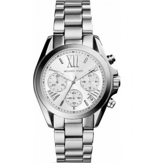 Michael Kors Bradshaw Women's Watch Chronograph with Silver Metal Bracelet  MK6174