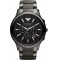 Ceas bărbătesc Emporio Armani, cronograf, cu baterie, 47 mm, cu brățară ceramică neagră AR1451