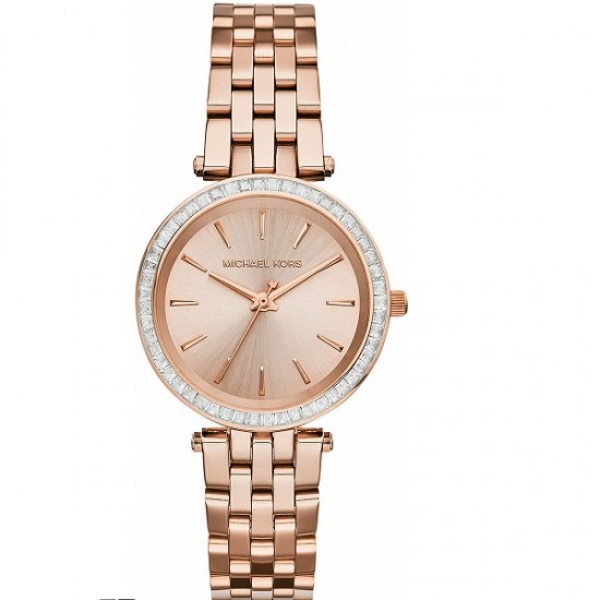 Michael Kors Darci Women's Watch with Pink Gold Metal Bracelet MK3366