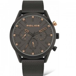 Police Men's Watch Battery with Black Metal Bracelet PL.16021JSB/79MM Police Men's Watch Battery with Black Metal Bracelet PL.16021JSB/79MM