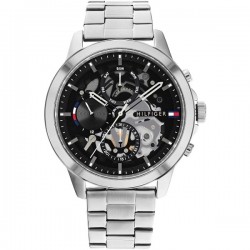 Tommy Hilfiger Henry Men's Watch 44mm Chronograph Battery with Silver Metal Bracelet 1710477 Tommy Hilfiger Henry Men's Watch 44mm Chronograph Battery with Silver Metal Bracelet 1710477
