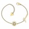 Guess Solitaire Women's Bracelet Chain made of Steel Gold Plated JUBB01462JWYGL