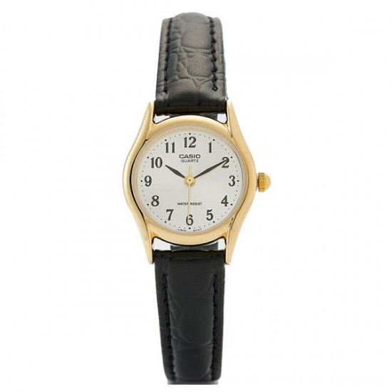 Casio Collection Women's Watch with Black Leather Strap LTP-1094Q-7B2RDF