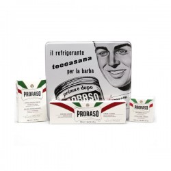 Set cadou Proraso Vintage Selection pentru îngrijirea barbii, kit sensibil, 100 ml + 100 ml + 150 ml. Set cadou Proraso Vintage Selection pentru îngrijirea barbii, kit sensibil, 100 ml + 100 ml + 150 ml.