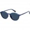 Polaroid Unisex Sunglasses with Blue Plastic Frame and Blue Polarized Lens PLD6125/S PJP/C3