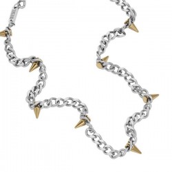 Diesel Steel Two-tone Stainless Steel Chain Necklace Dx1454931 Diesel Steel Two-tone Stainless Steel Chain Necklace Dx1454931