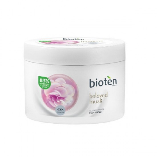 Bioten Beloved Musk Moisturizing Body Cream with White Musk Scent for All Skin Types 250ml