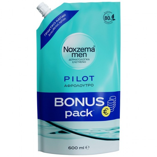 Noxzema Men Pilot Refreshing Bath Bonus Pack Refill 600ml Noxzema Men Pilot Refreshing Bath Bonus Pack Refill 600ml