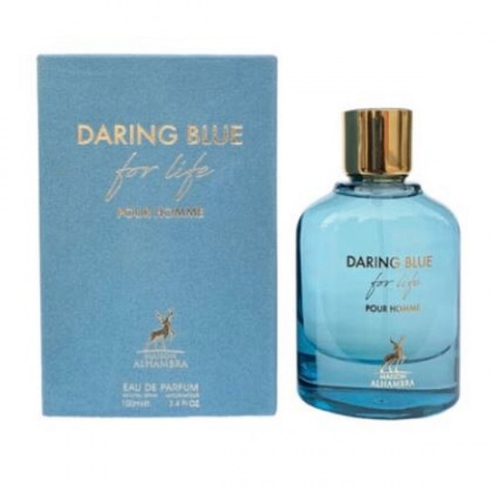 Maison Alhambra Daring Blue For Life Eau de Parfum bărbați 100 ml Maison Alhambra Daring Blue For Life Eau de Parfum bărbați 100 ml