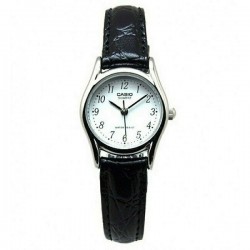 Casio Women's Watch with Black Leather Strap LTP-1094E-7BRDF Casio Women's Watch with Black Leather Strap LTP-1094E-7BRDF