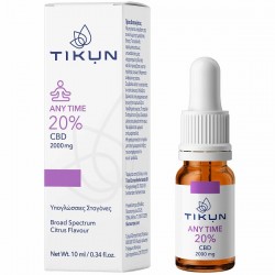 Tikun Any Time Ulei Produse din cânepă (CBD) în Picături 2000mg cu 20% CBD cu aromă de Citrice 10ml Tikun Any Time Ulei Produse din cânepă (CBD) în Picături 2000mg cu 20% CBD cu aromă de Citrice 10ml
