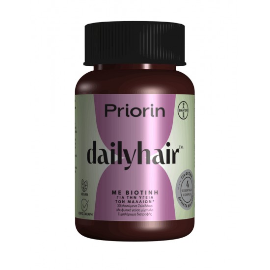 BAYER Priorin DailyHair pentru Menținerea Sănătății Părului 30 Gumă de Zmeură BAYER Priorin DailyHair pentru Menținerea Sănătății Părului 30 Gumă de Zmeură