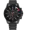 Tommy Hilfiger Mason Ceas Barbatesc 45mm Cronograf cu Baterie cu Brățară Metalică Neagră 1791935.