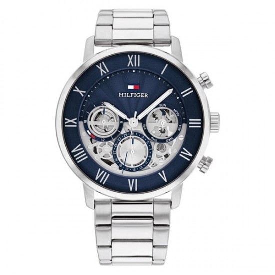 Tommy Hilfiger Legend Ceas Barbatesc 44mm Cu Baterie Cu Brățară Metalică Argintie 1710569. Tommy Hilfiger Legend Ceas Barbatesc 44mm Cu Baterie Cu Brățară Metalică Argintie 1710569.