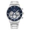 Tommy Hilfiger Legend Ceas Barbatesc 44mm Cu Baterie Cu Brățară Metalică Argintie 1710569.